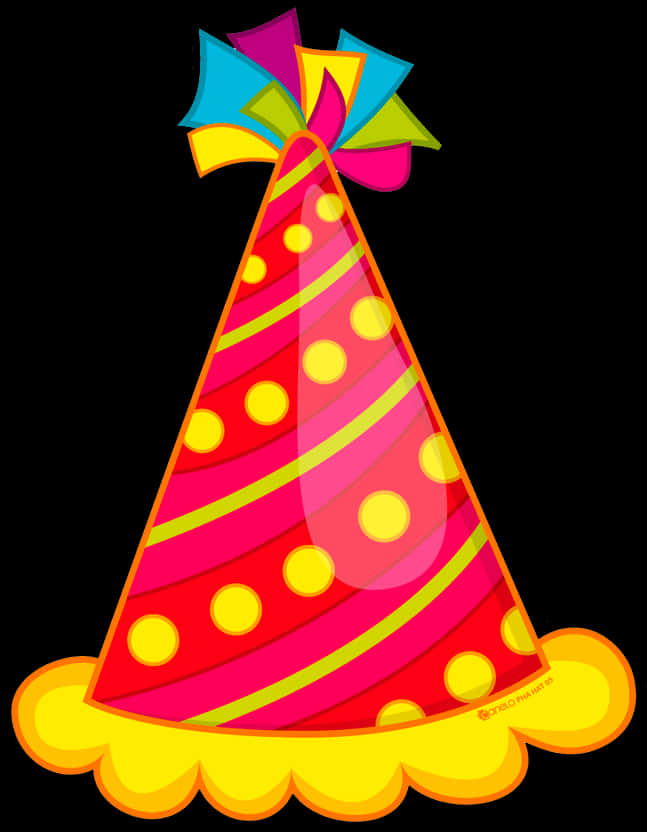 Colorful Party Hat Illustration