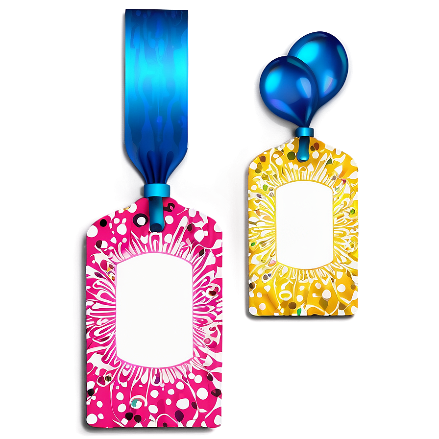 Colorful Party Tag Png Xtw