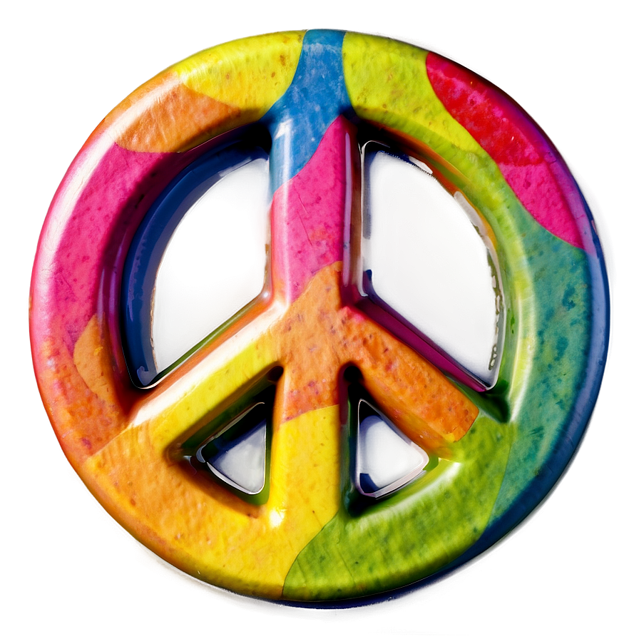 Colorful Peace Sign Png 05252024