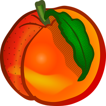 Colorful Peach Illustration