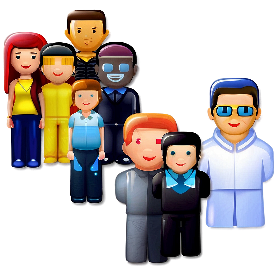 Colorful People Icon Png Sto42