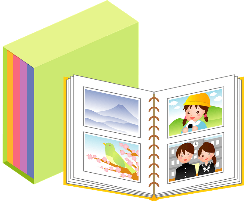 Colorful Photo Albumand Box