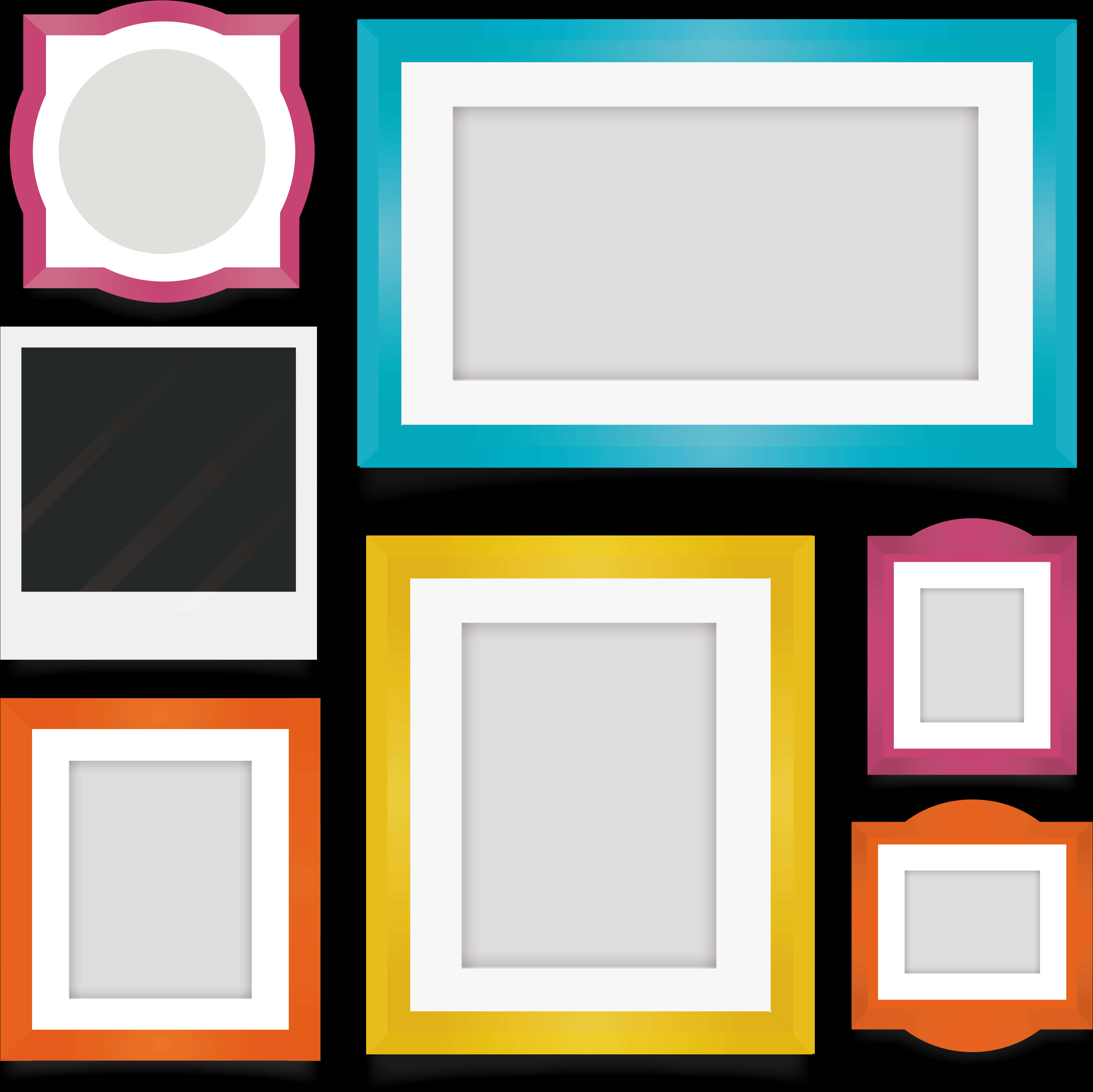 Colorful Photo Frames Collection