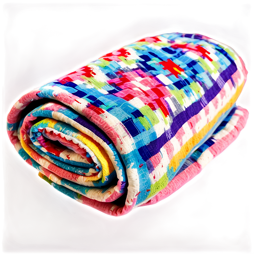 Colorful Picnic Blanket Png 8