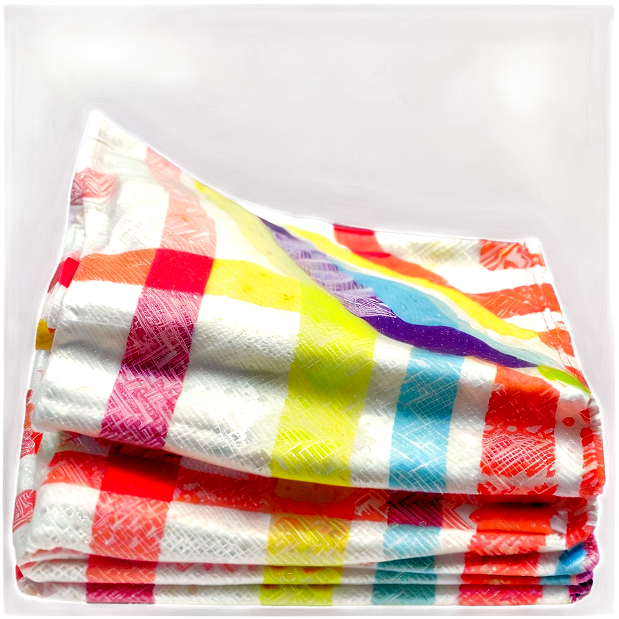 Colorful Picnic Napkin Png 05252024