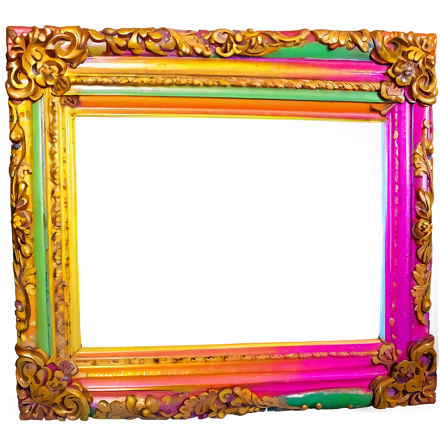 Colorful Picture Frame Png Jgr78