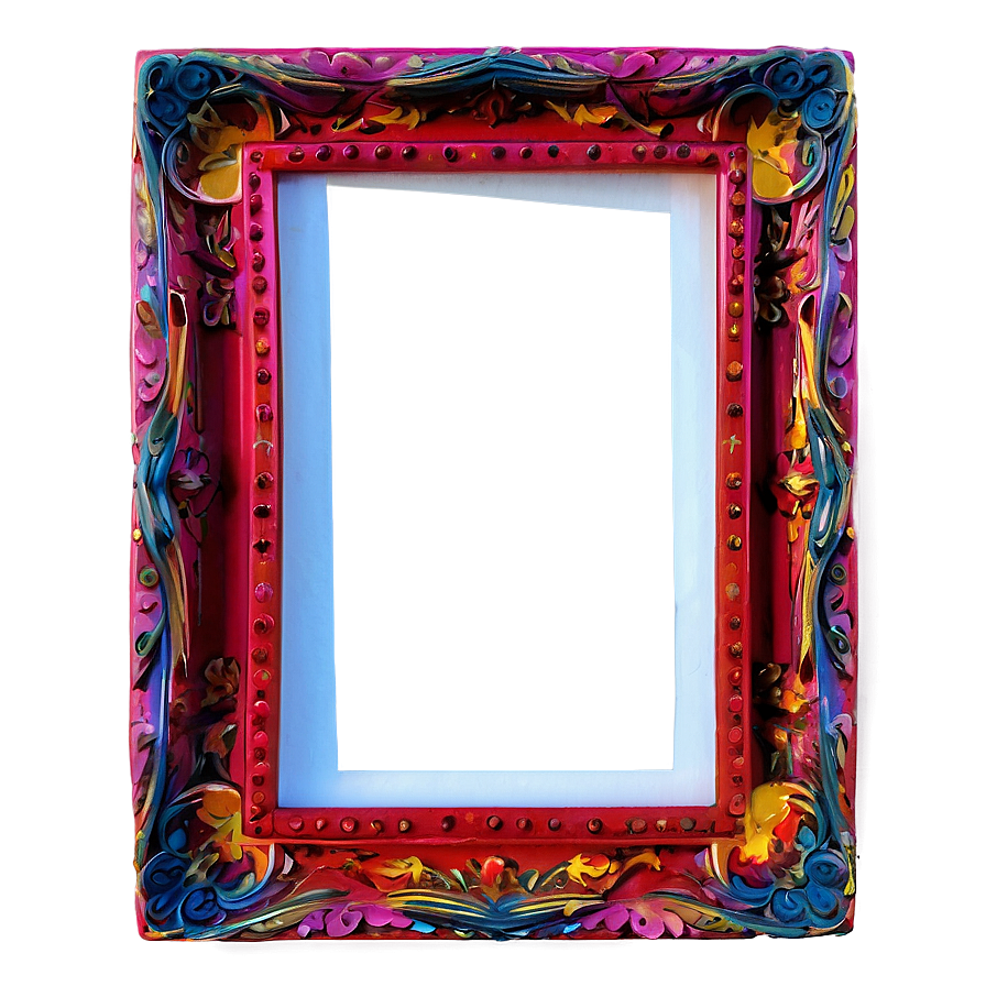 Colorful Picture Frame Png Kgw