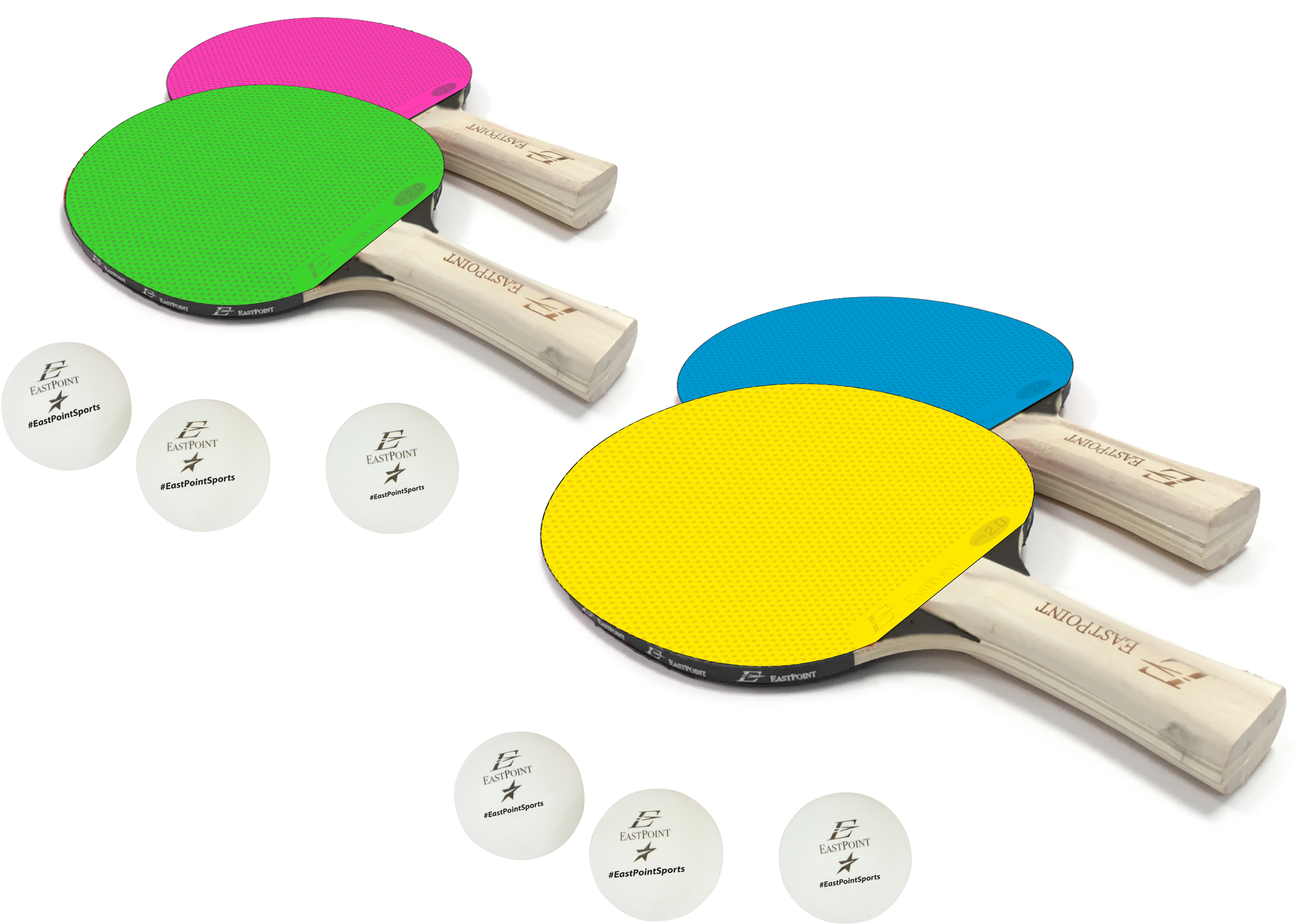 Colorful Ping Pong Paddles Set