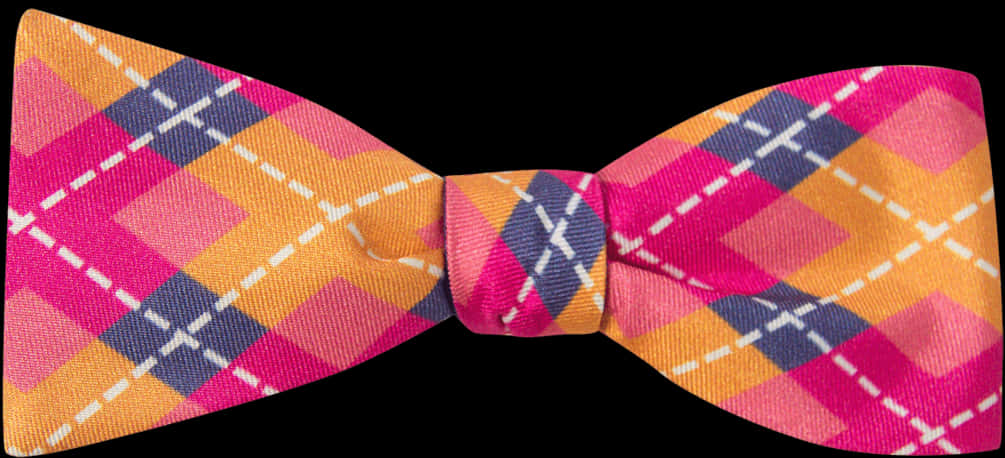 Colorful Plaid Bow Tie