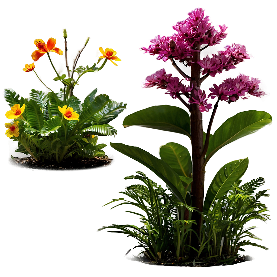 Colorful Plants Png Dse96