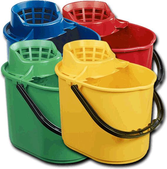 Colorful Plastic Buckets With Lids