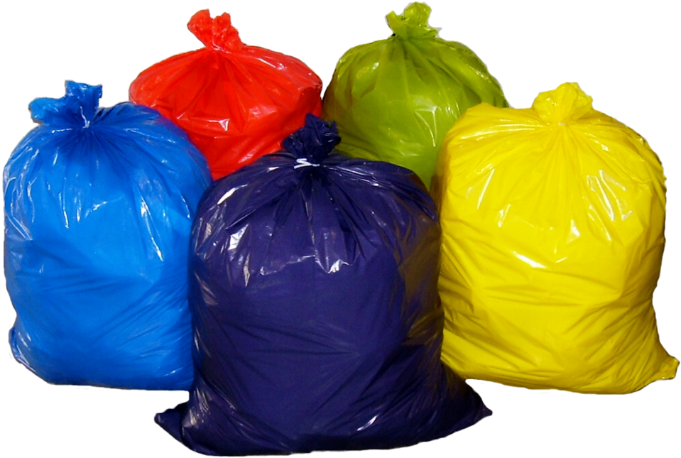 Colorful Plastic Garbage Bags