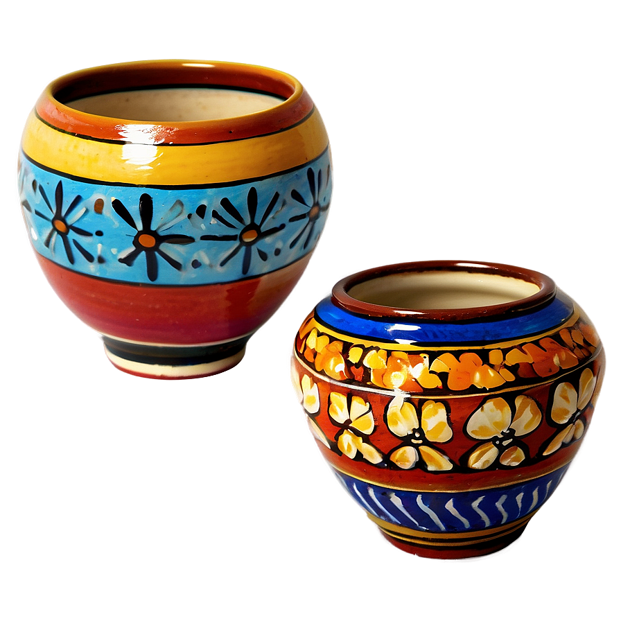 Colorful Pottery Creations Png Kto