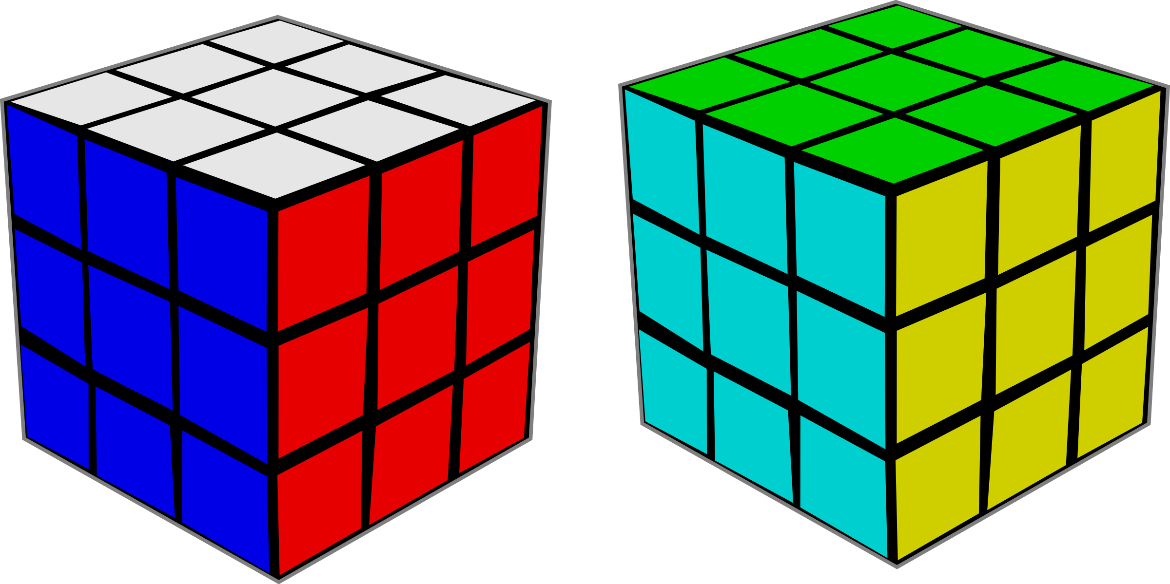 Colorful Puzzle Cubes Illustration