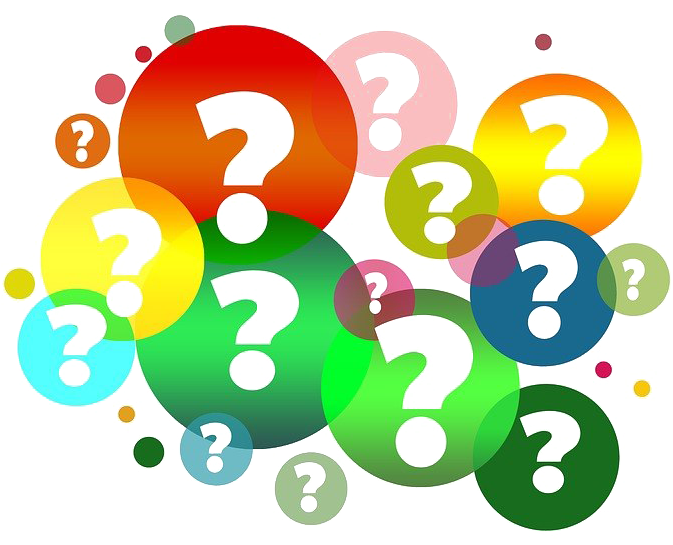 Colorful Question Marks Background