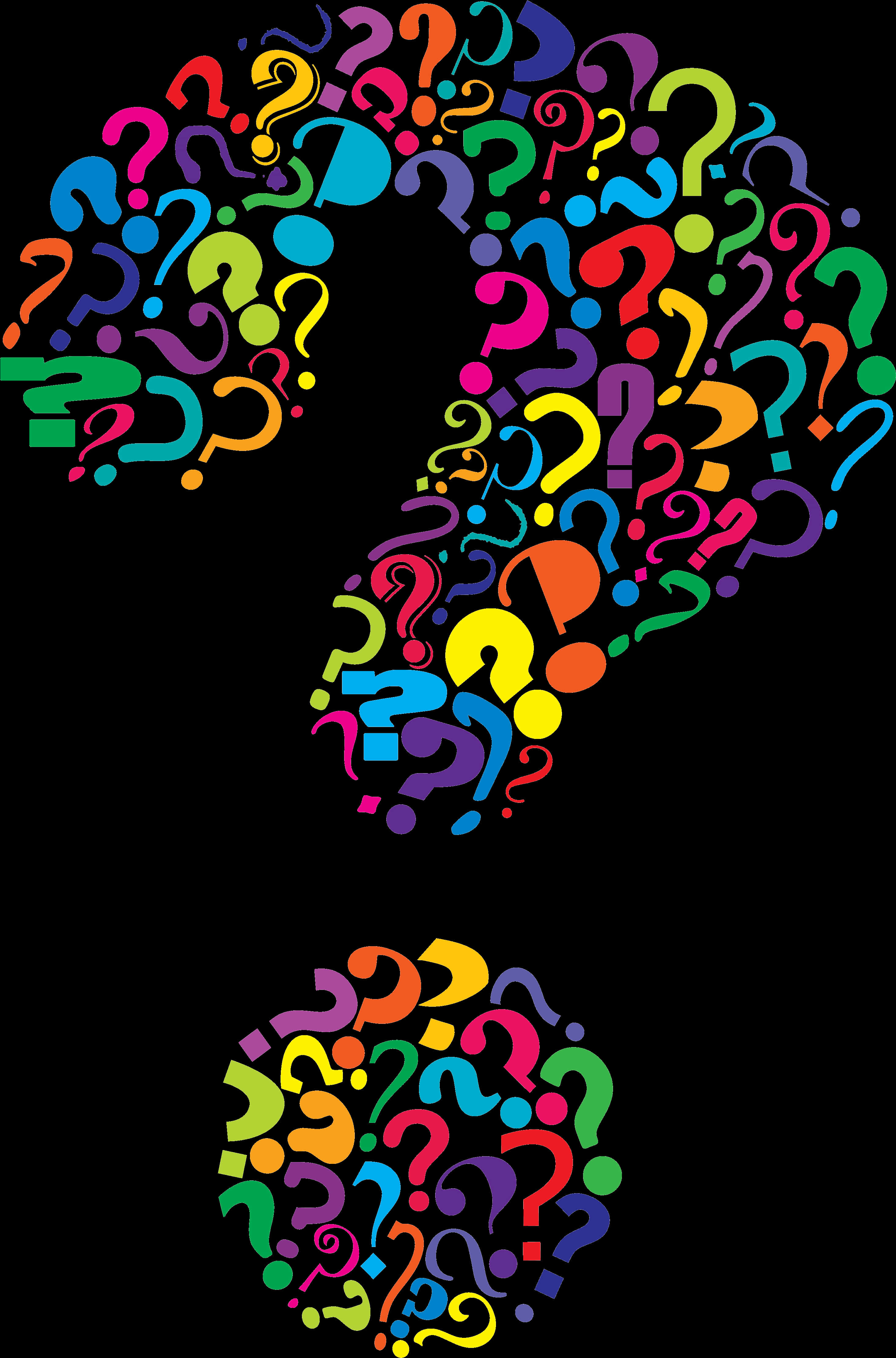 Colorful Question Marks Clipart