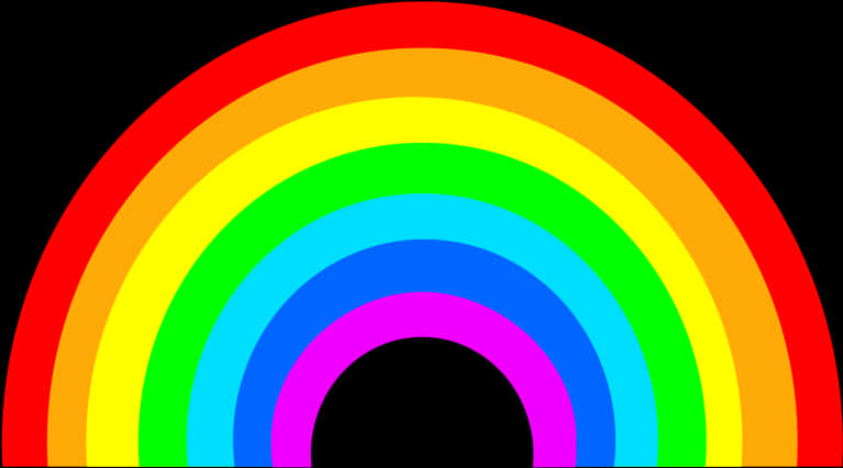 Colorful Rainbow Arc Graphic