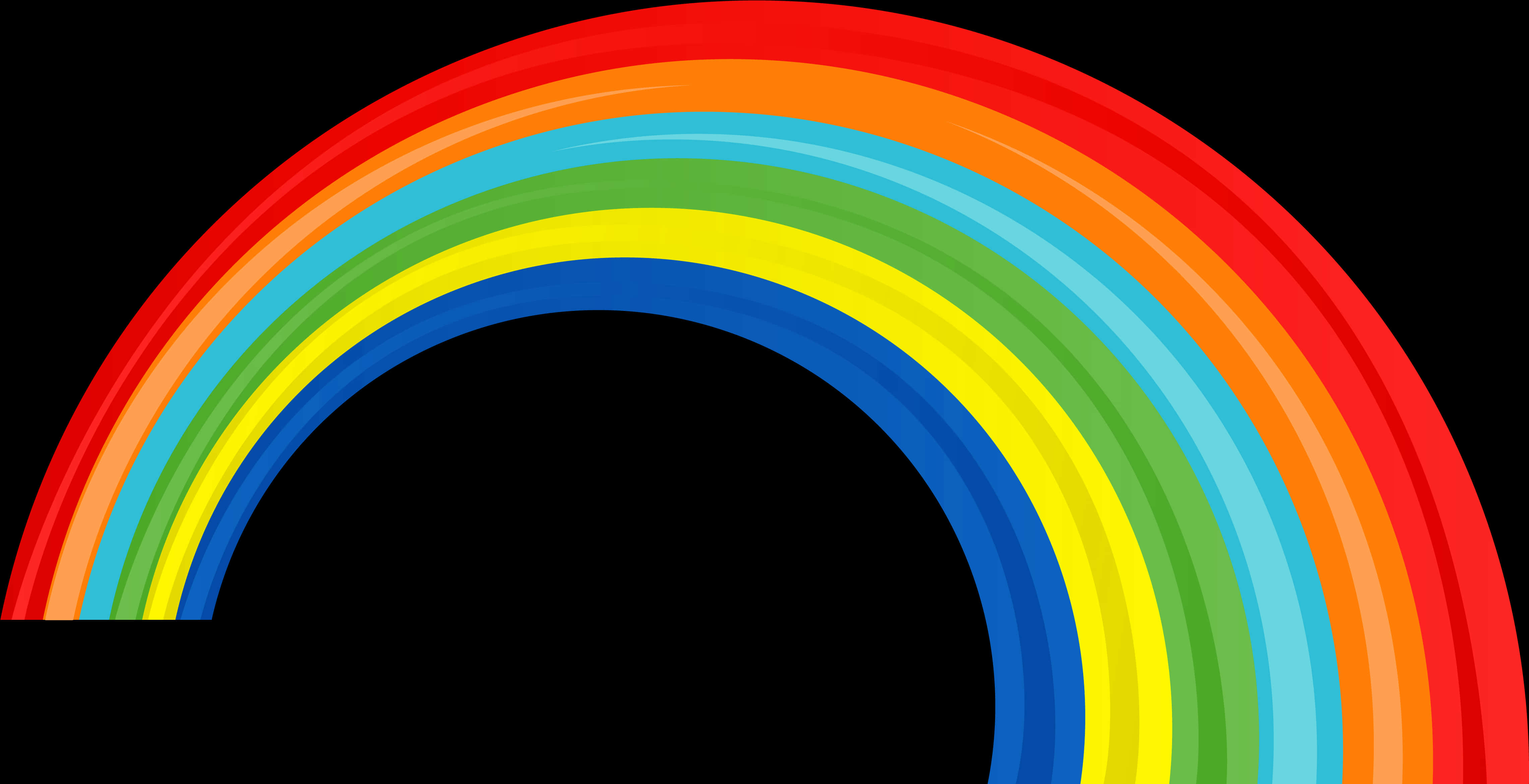 Colorful Rainbow Arc Graphic
