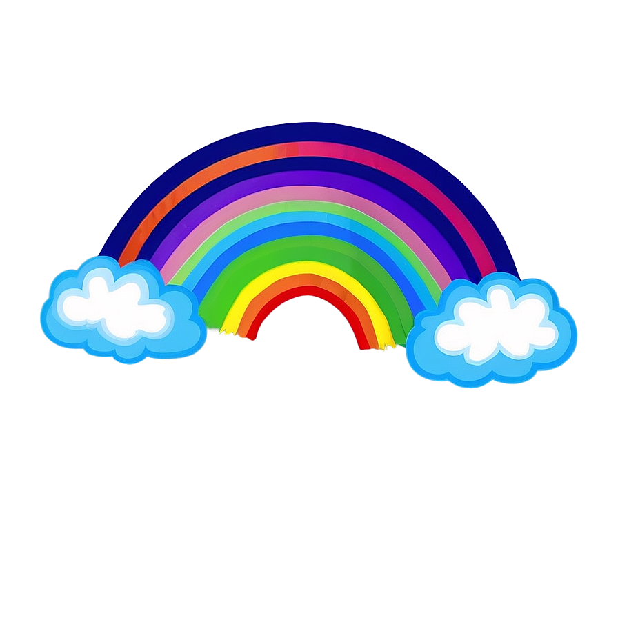 Colorful Rainbow Drawing Png Uwv31