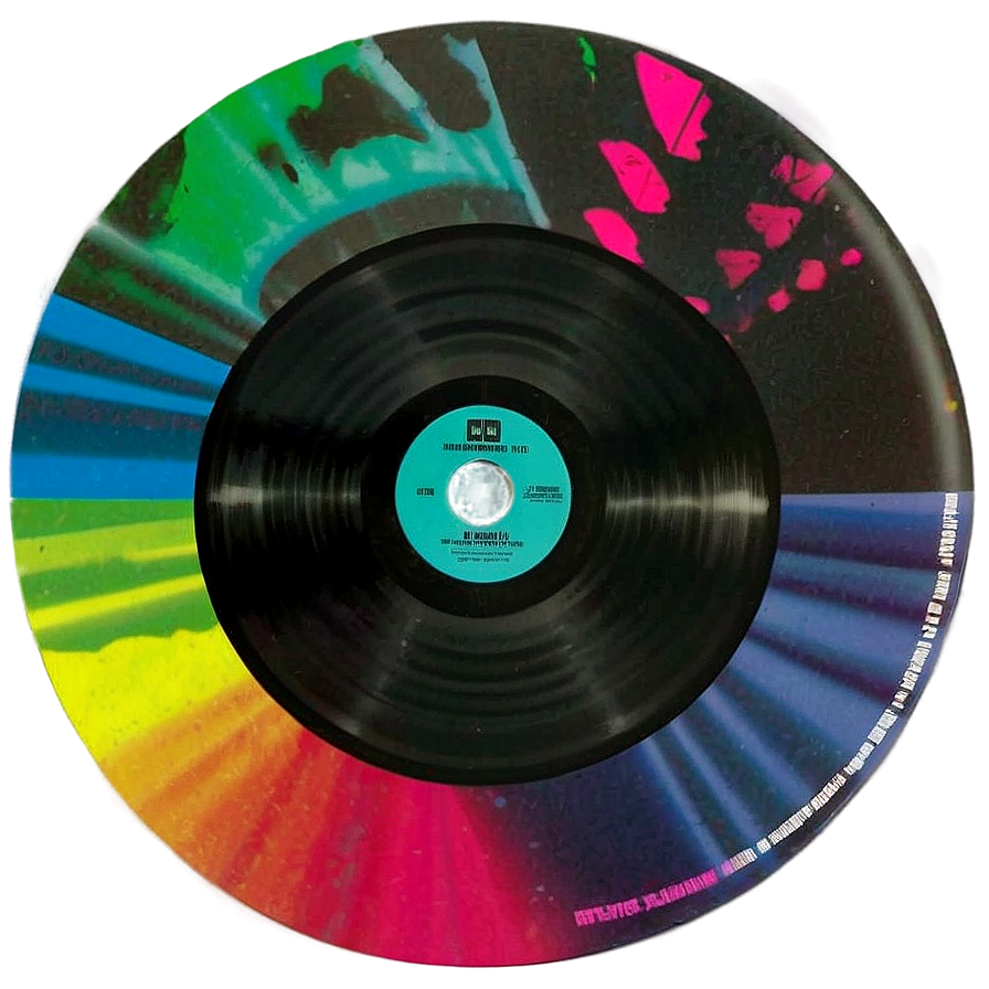 Colorful Record Label Png Nny49