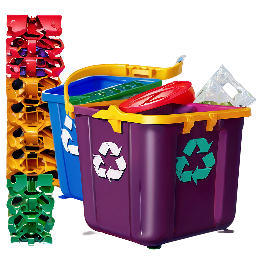 Colorful Recycle Bin Png 06132024