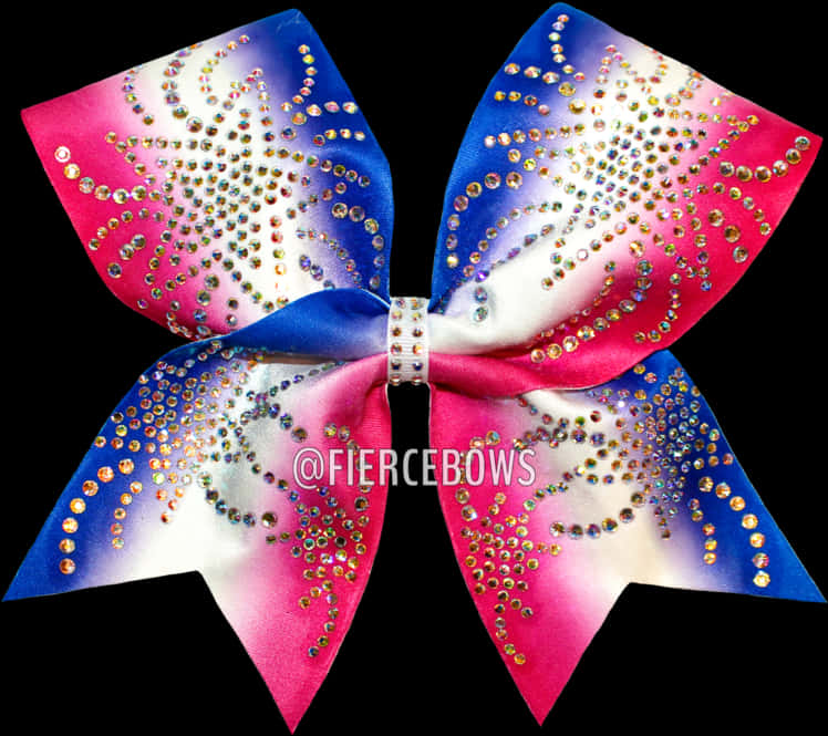 Colorful Rhinestone Cheer Bow