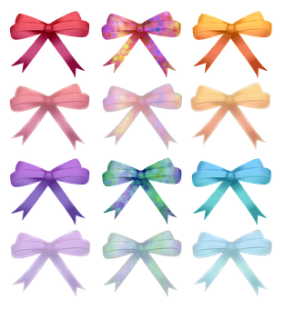 Colorful Ribbon Bows Collection