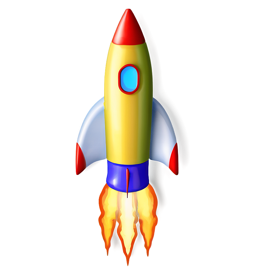 Colorful Rocketship Png Kpv77