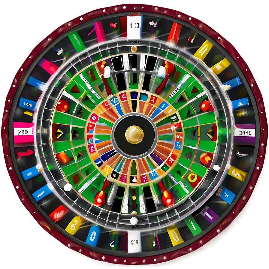 Colorful Roulette Wheel Pattern Png 75