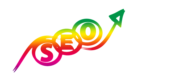 Colorful S E O Arrow Graphic