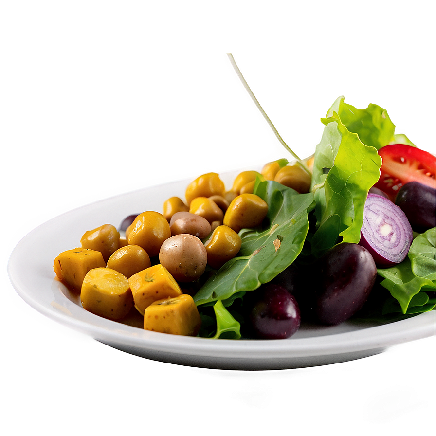 Colorful Salad Plate Png Plj