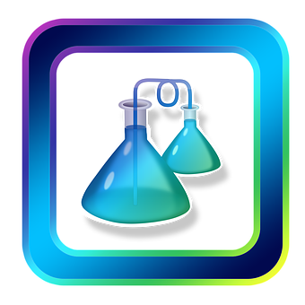 Colorful Science Flask Icon