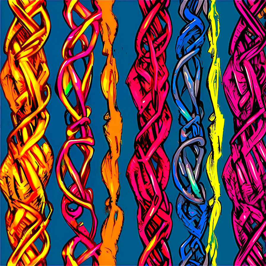 Colorful Scribble Pattern Png Hhr12