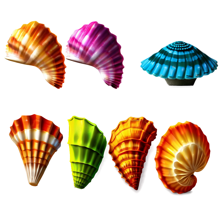 Colorful Sea Shells Png Aii75