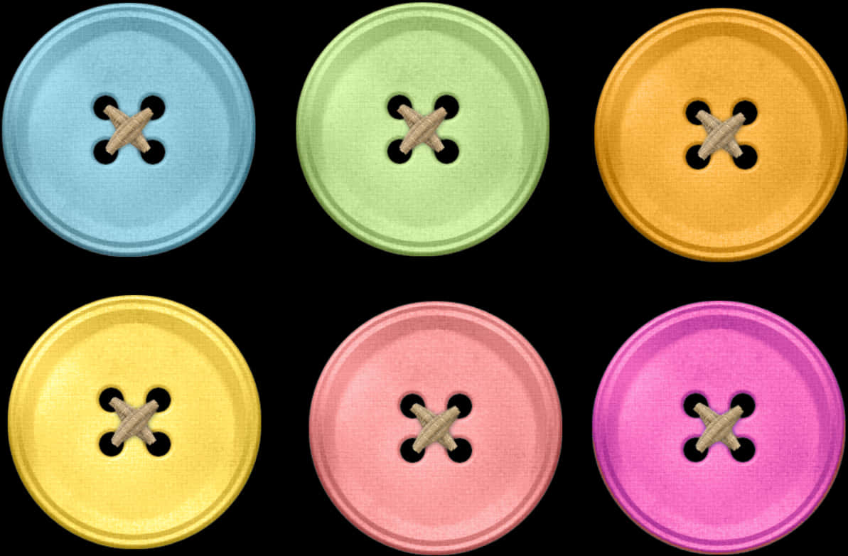 Colorful Sewing Buttons Collection