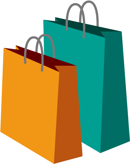 Colorful Shopping Bags Illustration