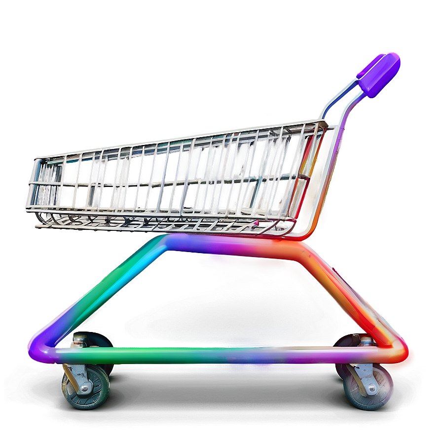 Colorful Shopping Cart Png 05252024