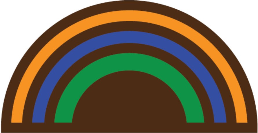 Colorful Simplified Rainbow Art