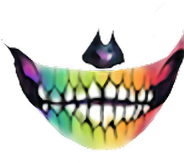 Colorful Smiling Mouth Sticker Picsart