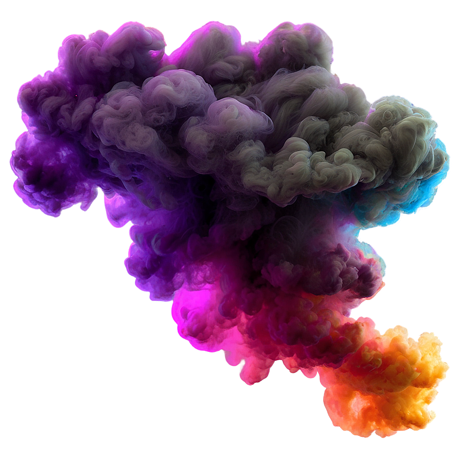 Colorful Smoke Cloud Texture Png Wnv