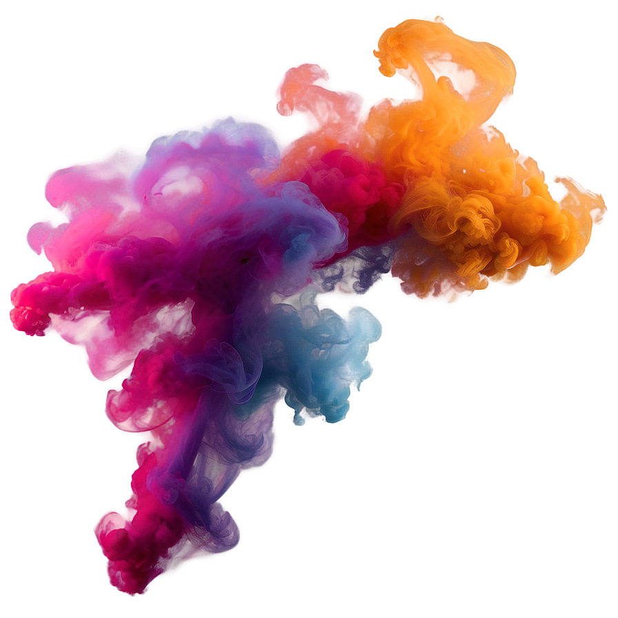 Colorful Smoke Swirls Png Cqi