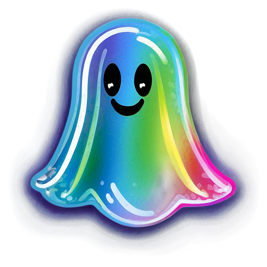 Colorful Snapchat Ghost Png 06272024