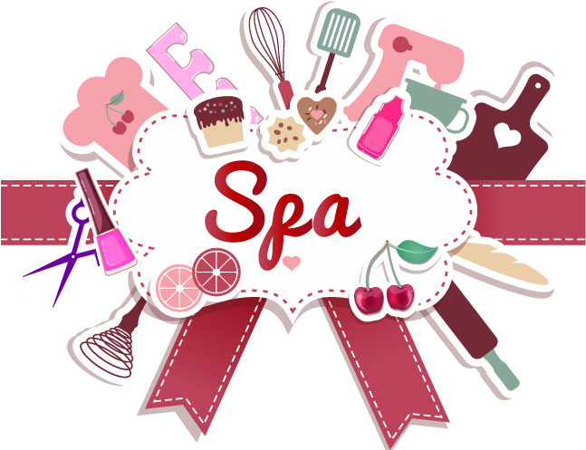 Colorful Spa Concept Collage