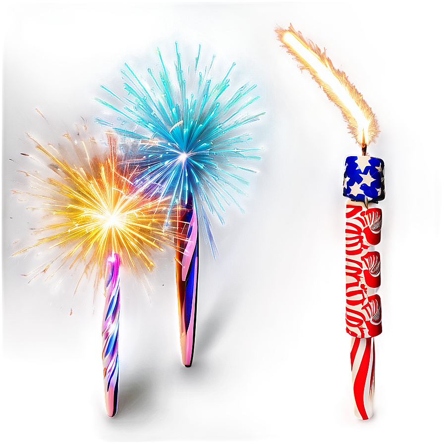 Colorful Sparklers Display Png 72