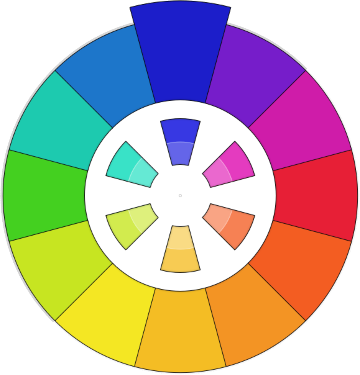 Colorful Spin Wheel Graphic