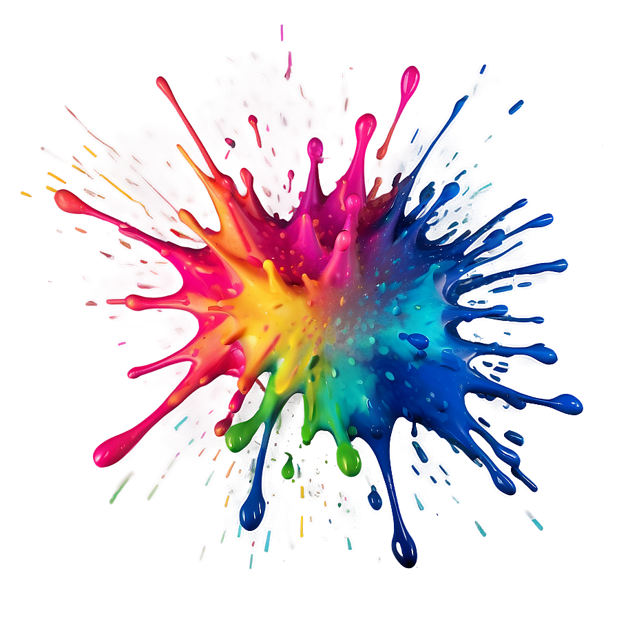 Colorful Splash Effect Png 64