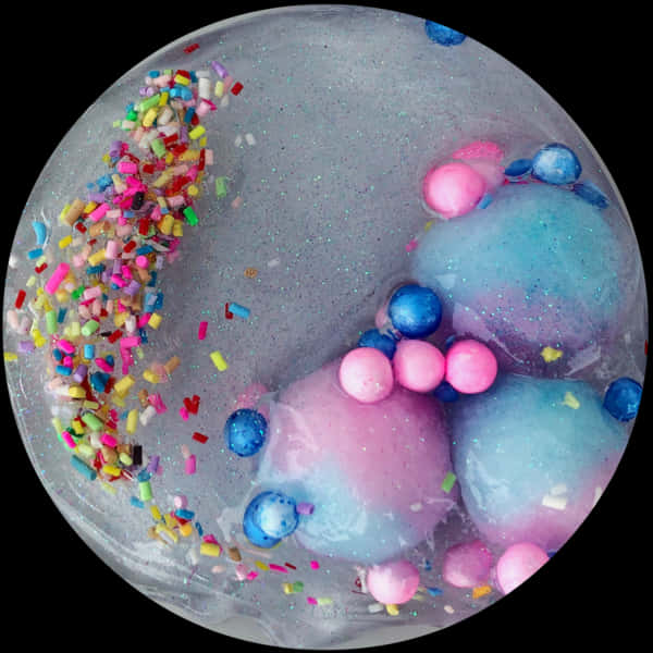 Colorful Sprinklesand Glitteron Candy Treats