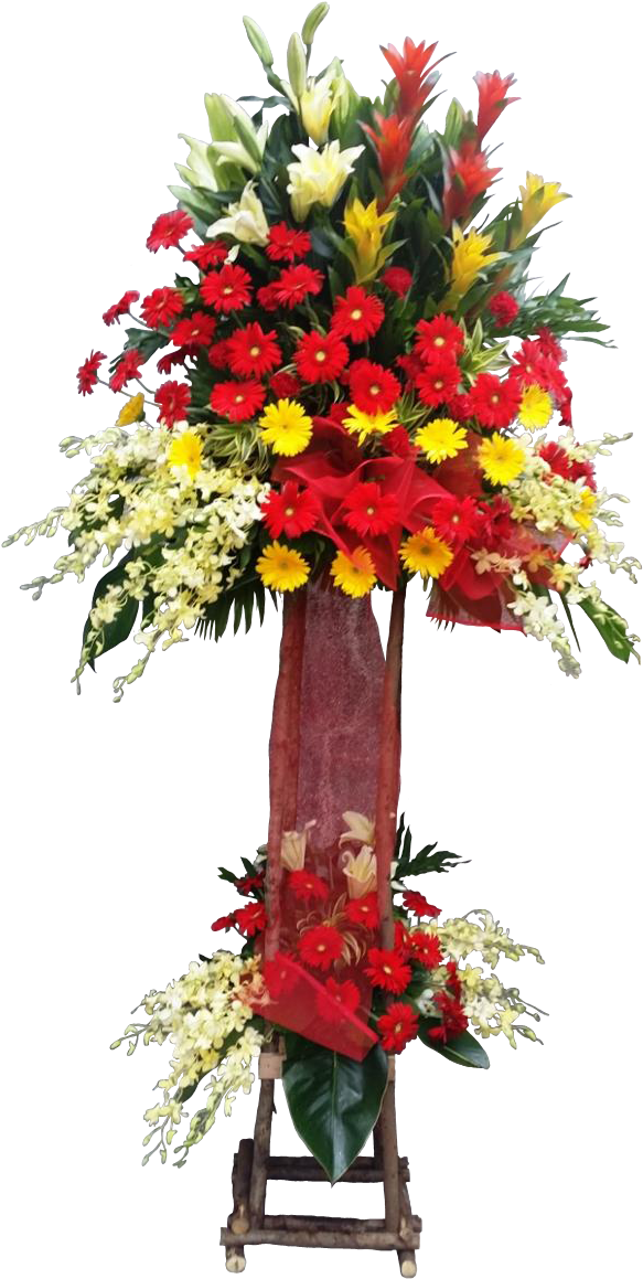 Colorful Standing Flower Arrangement