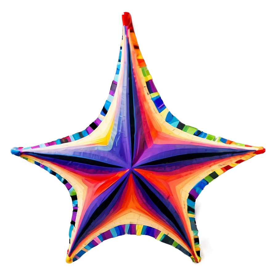 Colorful Star Pattern Png 06132024