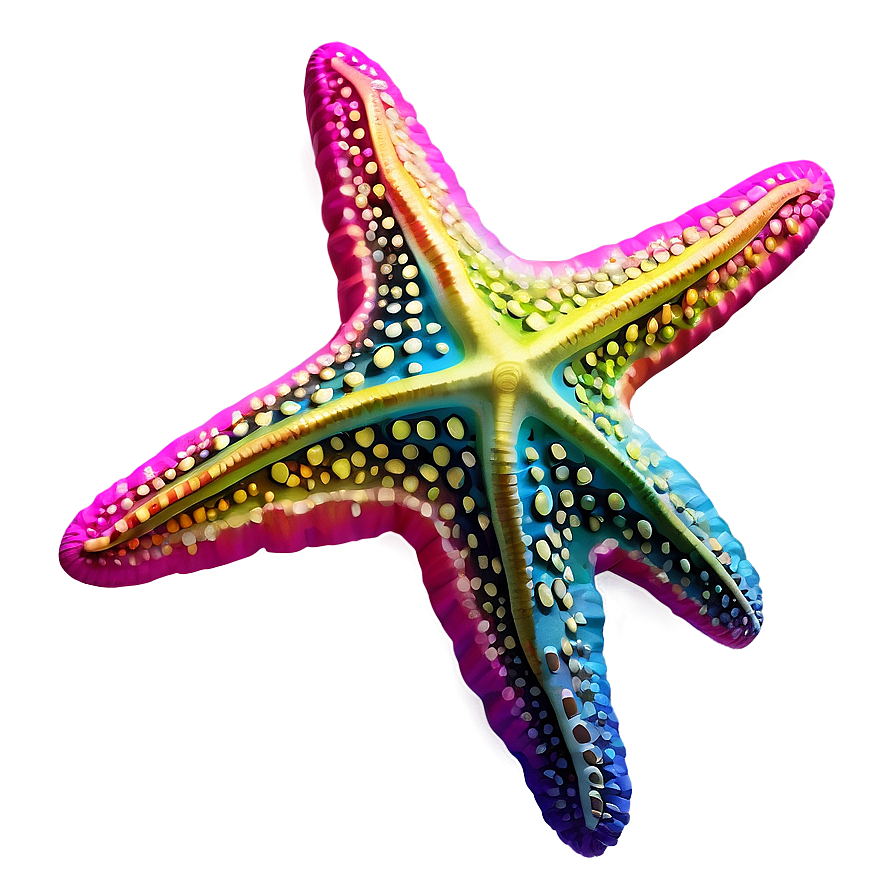 Colorful Starfish Illustration Png Pbq94